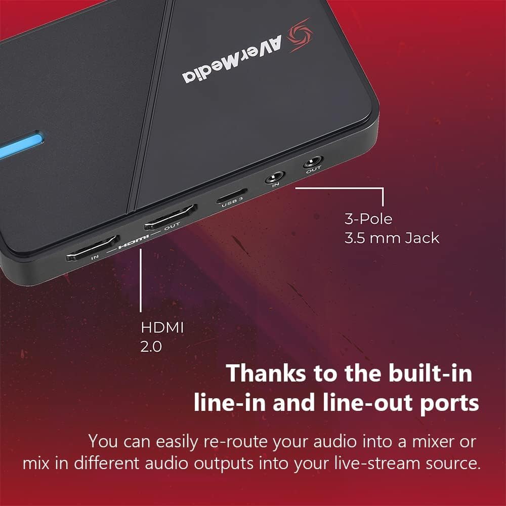 AVerMedia GC551G2 Live Gamer Extreme 3 White - 4K Capture Card for Streaming, 1440p120 Video Capture Device for PS5, Xbox Series X/S, Nintendo Switch, PC | Compatible with Twitch, OBS, Windows & Mac | Perfect for Game Streaming, Live Broadcasts & Content Creation