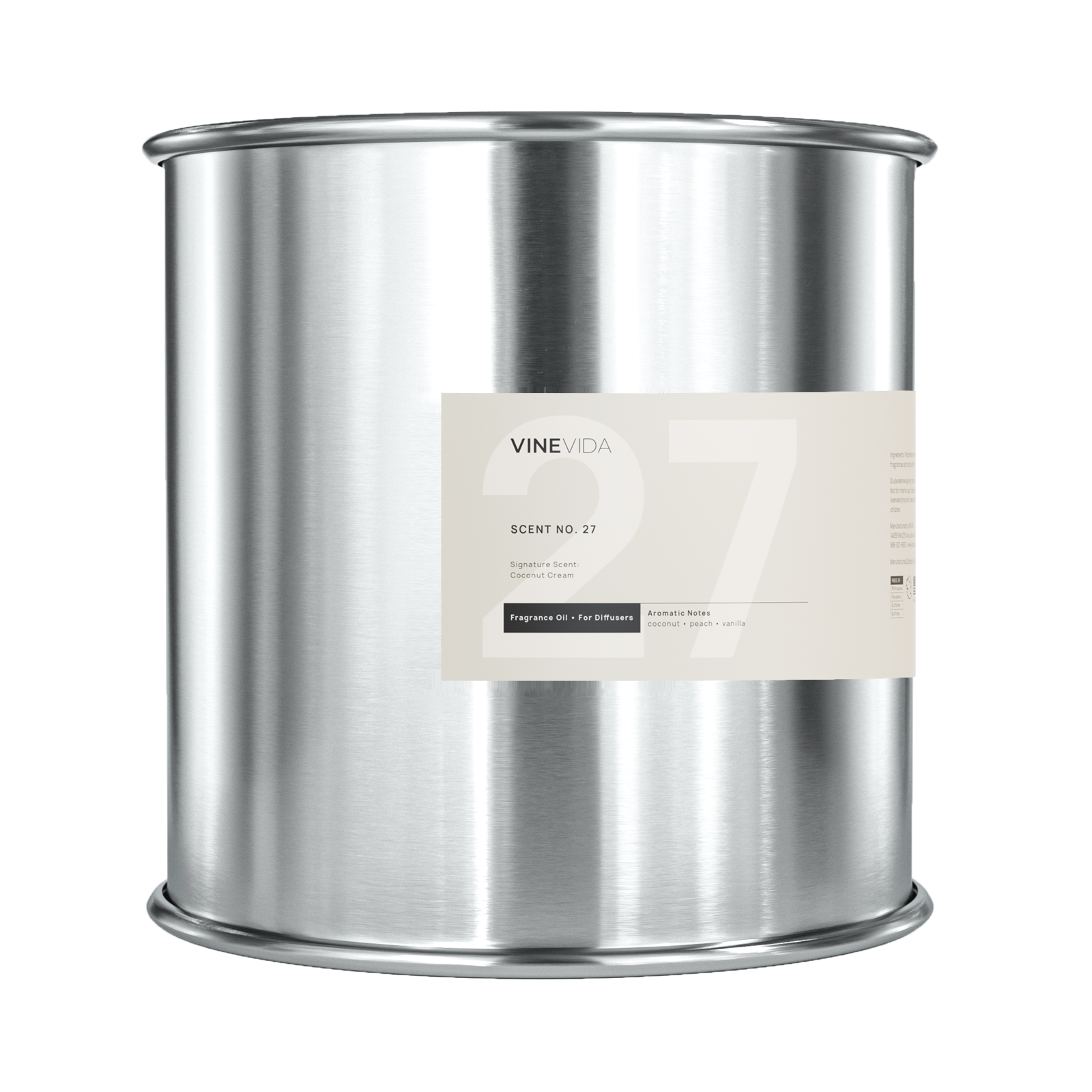 No. 27 Coconut Cream Fragrance Oil for Aromatherapy - Perfect for Home, Office & Spa Relaxation with Cold Air Diffusers