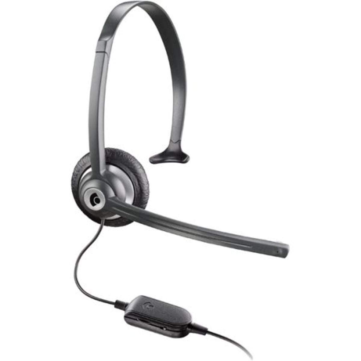 Plantronics M214C Adjustable Volume Headset - Noise Cancelling Office Headset with Microphone for Clear Calls, Webinars & Remote Work