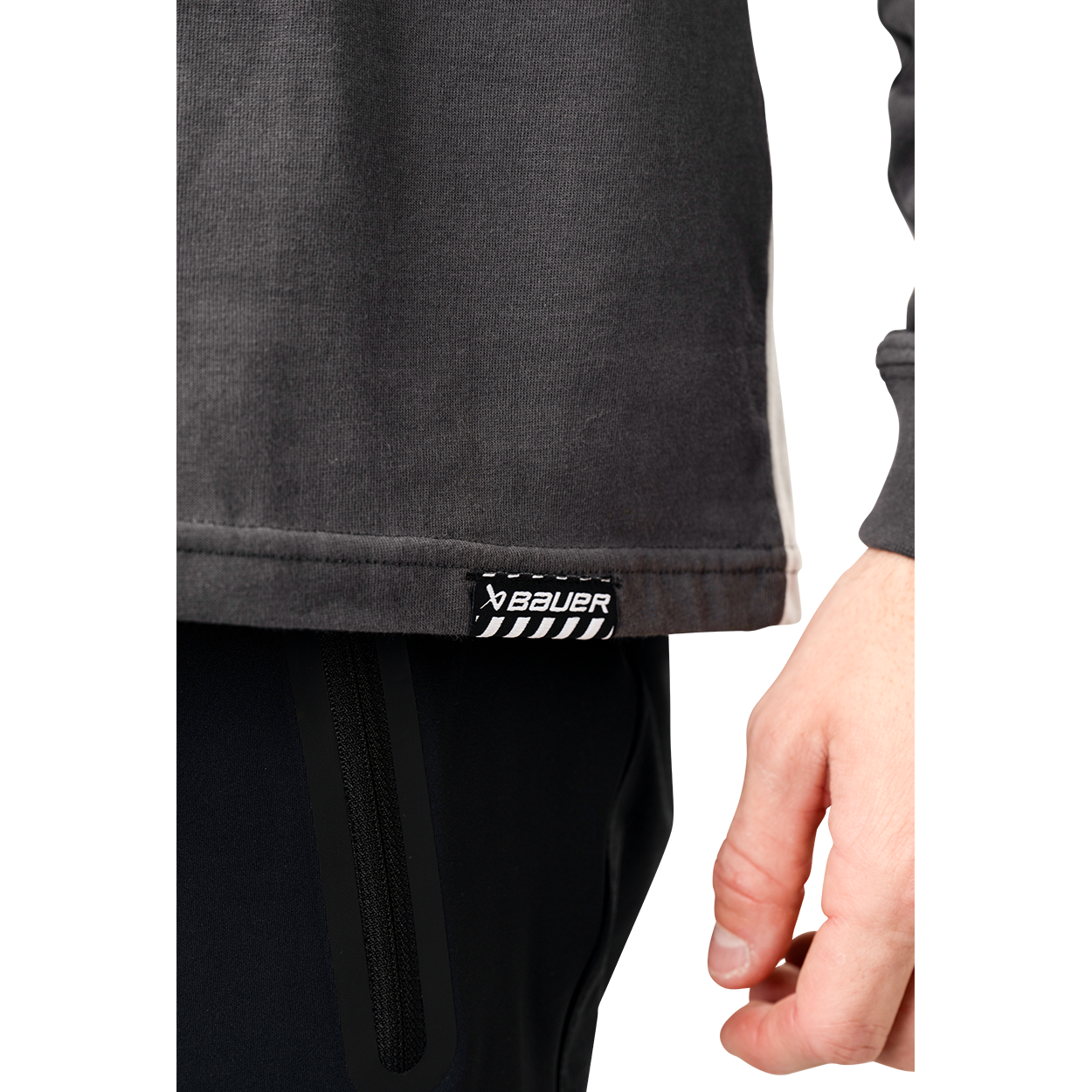 Bauer Gamechanger Long Sleeve Tee for Senior Hockey Players - Comfortable Performance Shirt for Training & Games