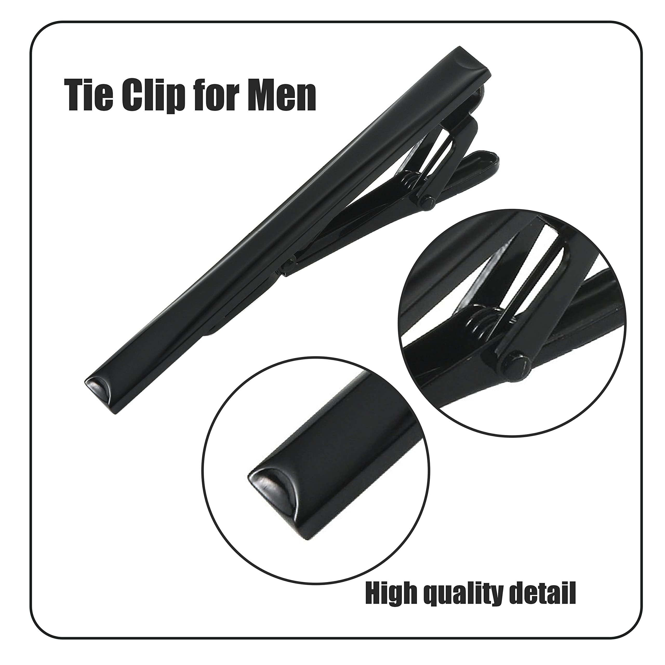 Stylish Men's Tie Clips Set - 3 Pack | Premium Tie Bars & Tie Pins for Formal Wear | Perfect for Weddings, Business Meetings & Office Attire