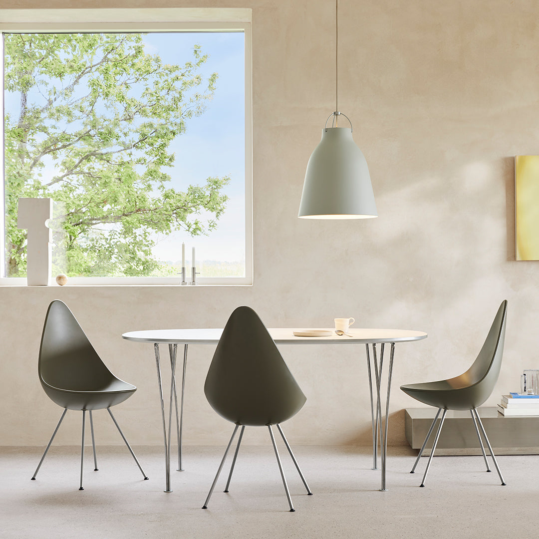 Drop Chair Plastic - Modern Lightweight Indoor/Outdoor Stackable Chair for Home, Office, and Patio Use