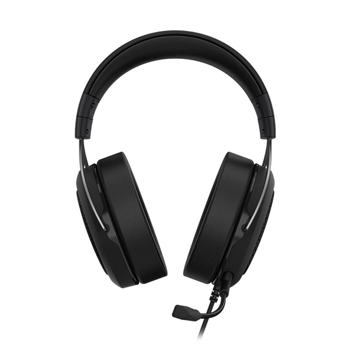 Corsair HS60 HAPTIC Gaming Headset with Haptic Bass - Wired USB Headphones for PC, PS4, PS5 - Noise Cancelling Mic - Black - Perfect for FPS, MOBA Games & Streaming