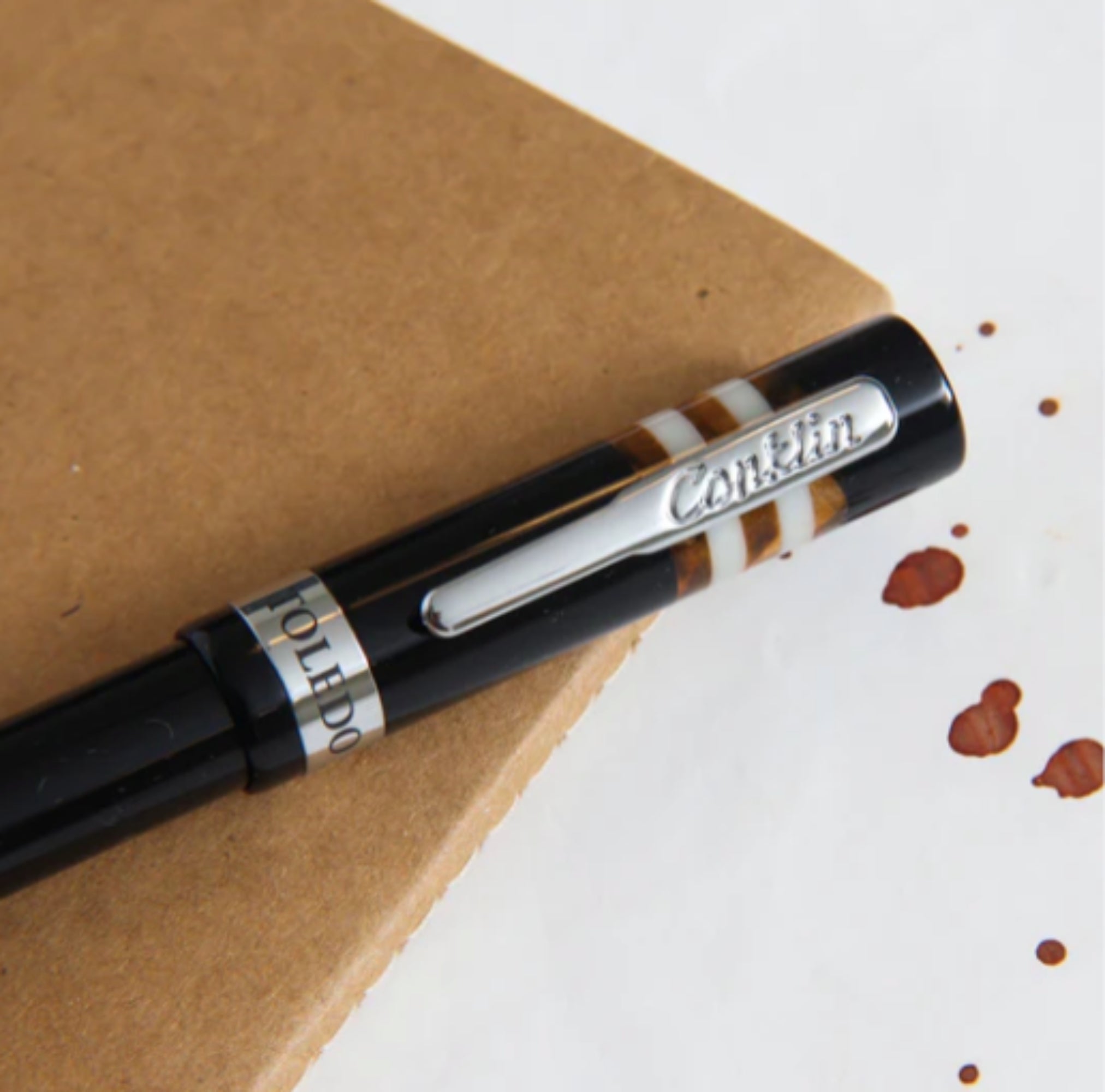 Conklin Toledo Orange Ballpoint Pen - Premium Writing Instrument for Office, School & Gifts