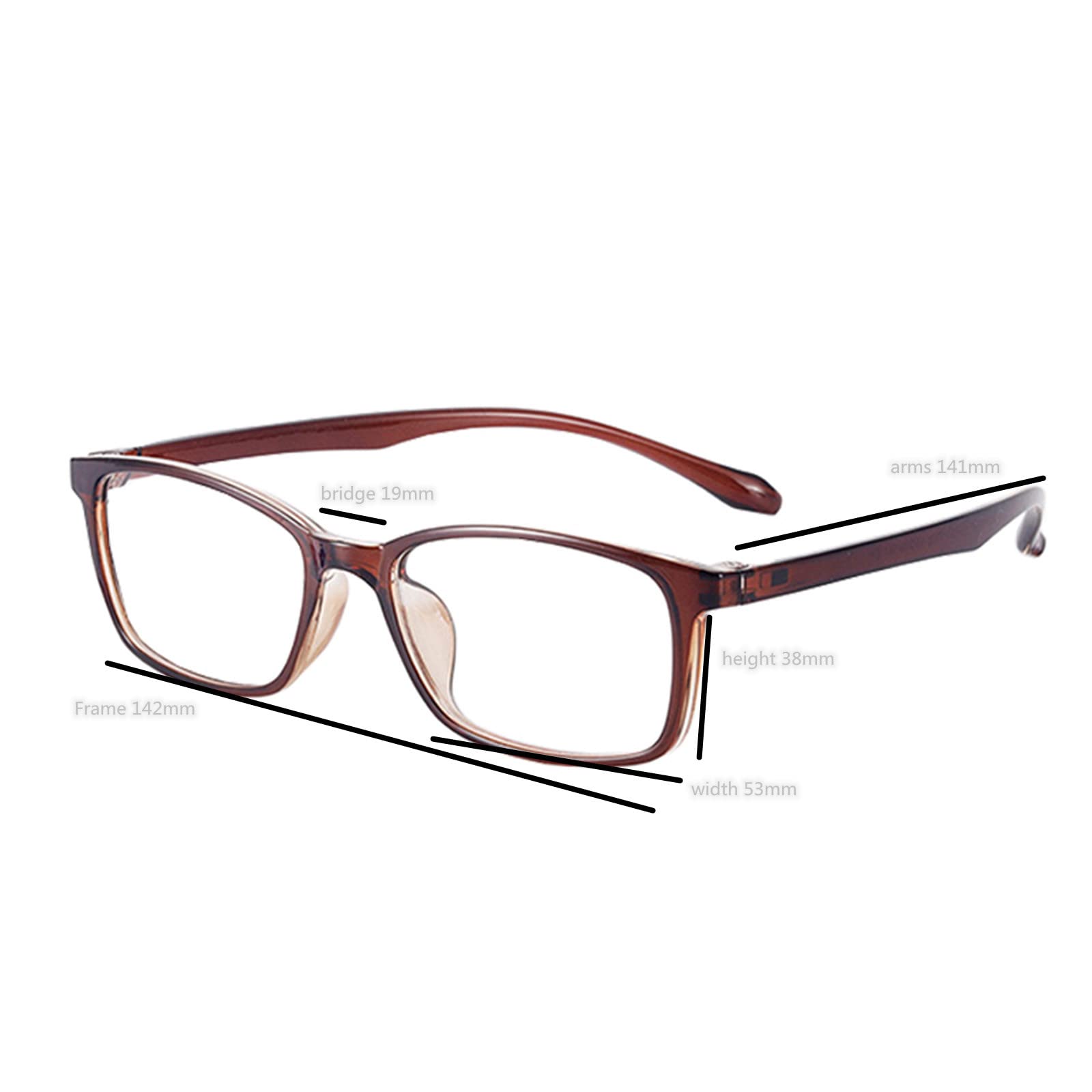 Oval Myopia Glasses for Men & Women - Stylish Nearsighted Frames for Work & Study
