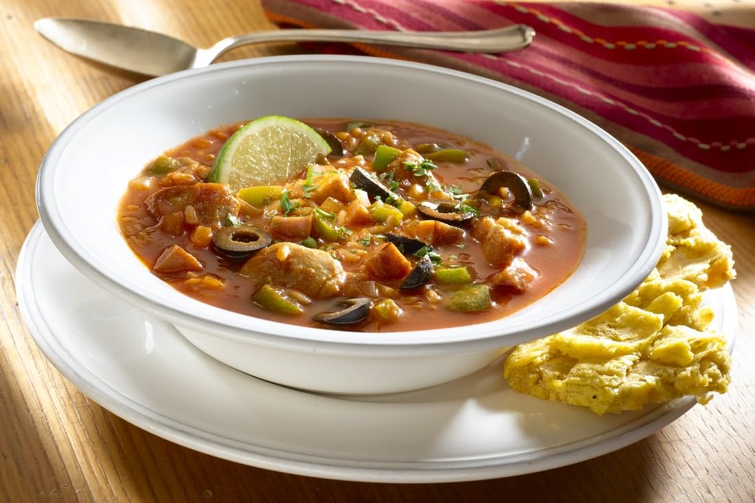 Knorr Professional Soup du Jour Chicken Gumbo Soup Mix - No MSG Added, 0g Trans Fat, Just Add Water - 1.05lb (Pack of 4) | Quick & Easy Meal Solution for Restaurants, Catering & Home Cooking