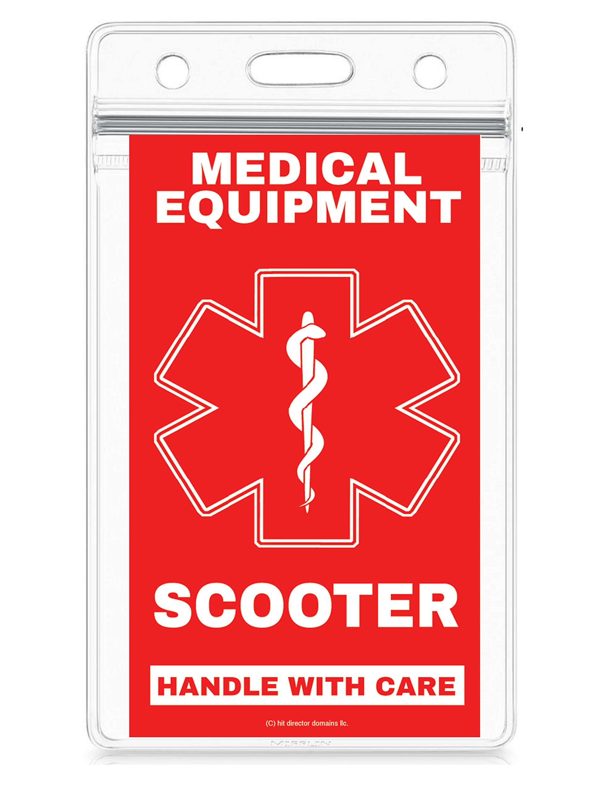 Medical Scooter Luggage Tag - Handle with Care, DOT & ACAA Compliant (1-Pack) - Perfect for Air Travel & Mobility Equipment Identification