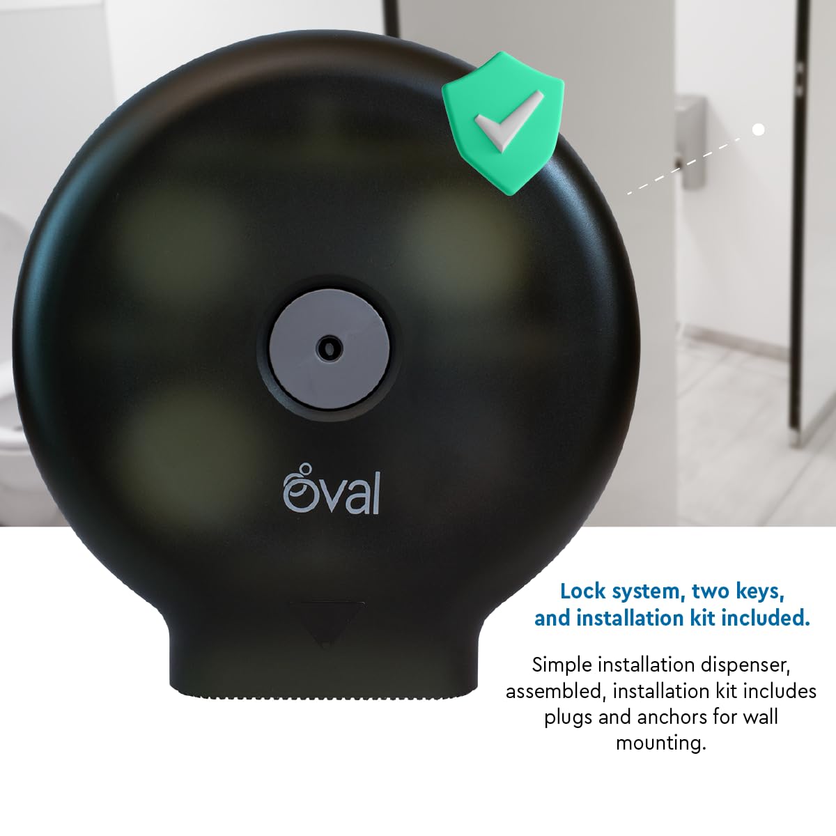 Heavy-Duty Commercial Toilet Paper Dispenser 9