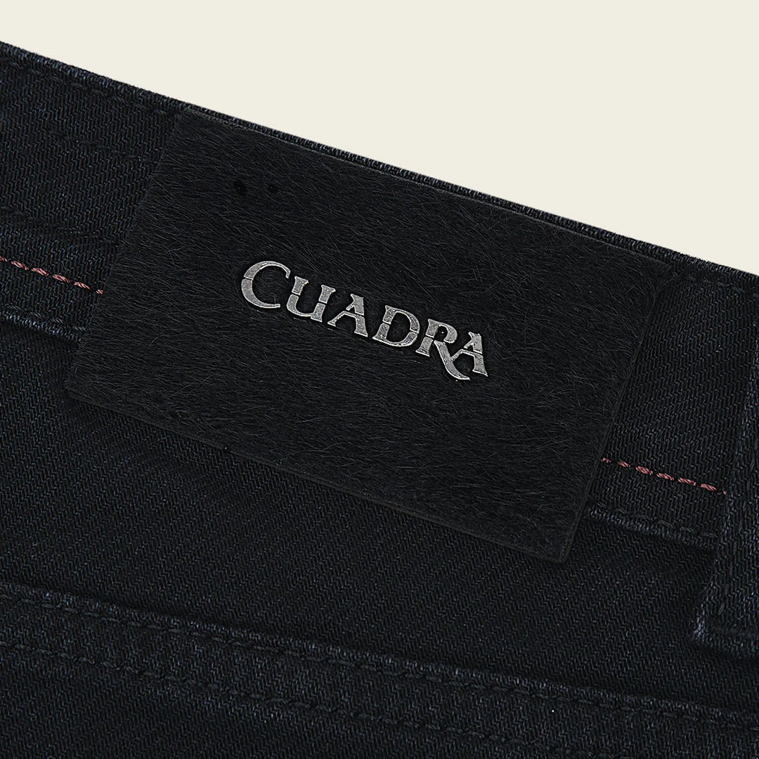 J230012 Cuadra Men's Black Stretch Denim Jeans - Ultimate Comfort Fit for Casual Wear & Everyday Style