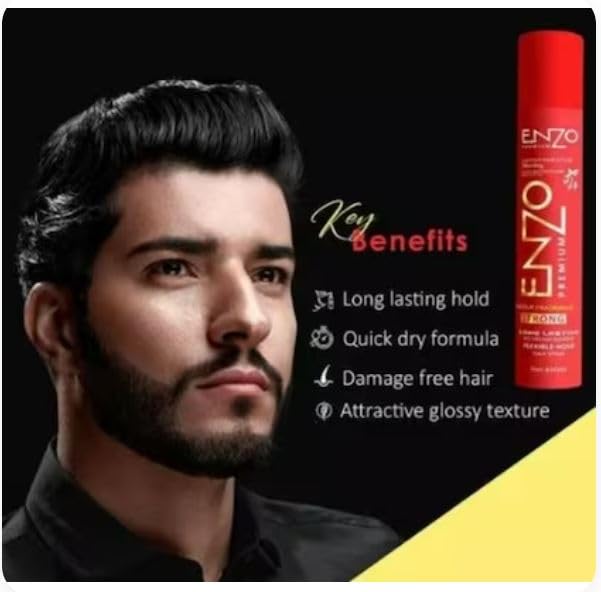 B inik Hair Spray & Hair Serum Combo Set (2 Items) - Volumizing & Nourishing for All Hair Types | Perfect for Styling & Daily Hair Care