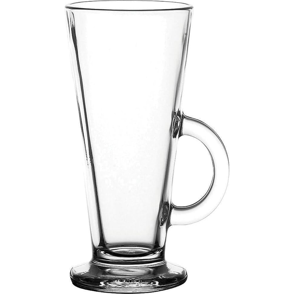 Premium Pasabahce Toughened Columbia Latte Glass - 10oz (280ml) Set of 12 - Durable Coffee Cups for Hot Beverages - Perfect for Home, Cafe & Restaurant Use