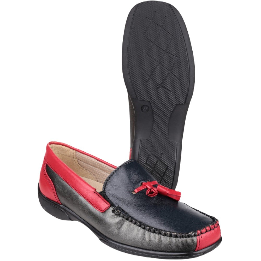 Cotswold Women's Biddlestone Loafers - Comfortable Slip-On Shoes for Work, Travel & Casual Wear | Classic Penny Loafers with Cushioned Insoles