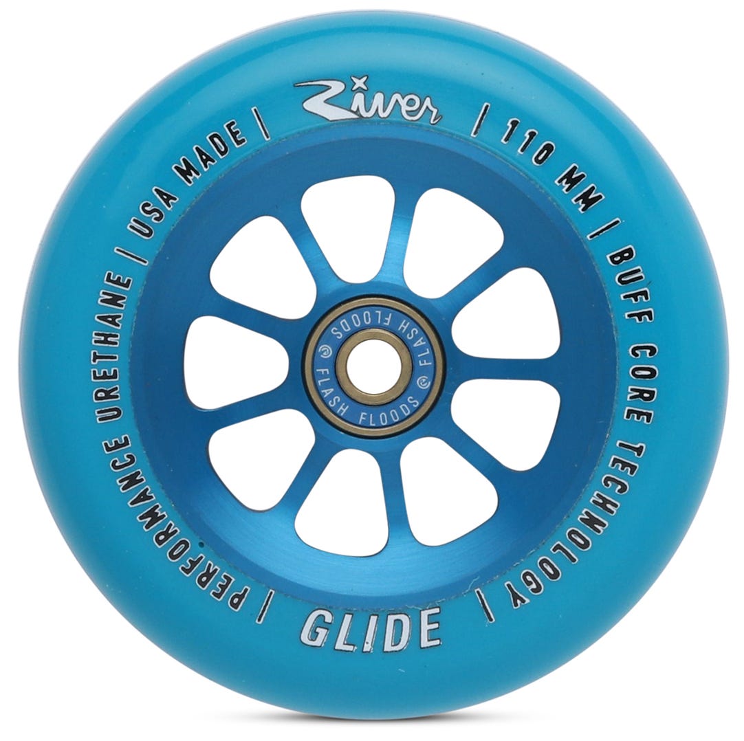 Premium River Sapphire Glides Wheels - High-Performance Skateboard Wheels for Smooth Rides | Perfect for Street Skating, Longboarding & Cruising