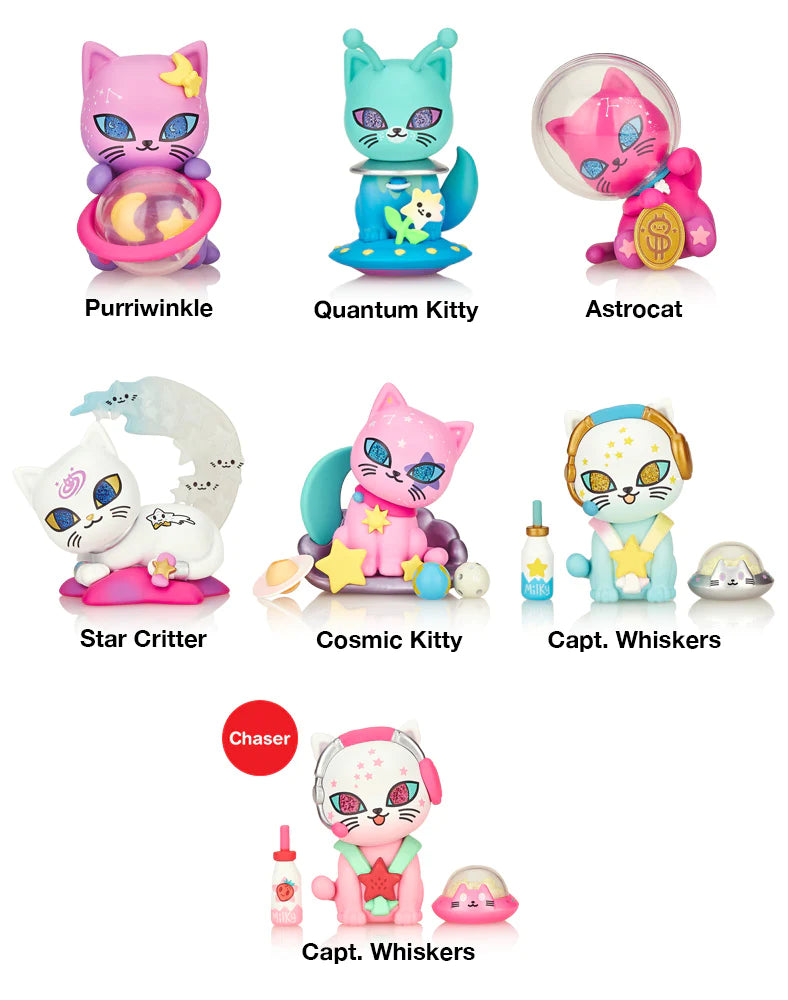 Galactic Cats Mystery Blind Box - Collectible Cute Cat Figures for Kids & Adults - Perfect for Gifts, Party Favors, and Home Decor