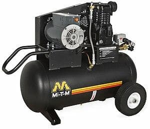 20 Gallon Single Stage Electric Air Compressor - Powerful & Quiet AM1 PE02 20M for Home Garage, DIY Projects, and Workshop Use