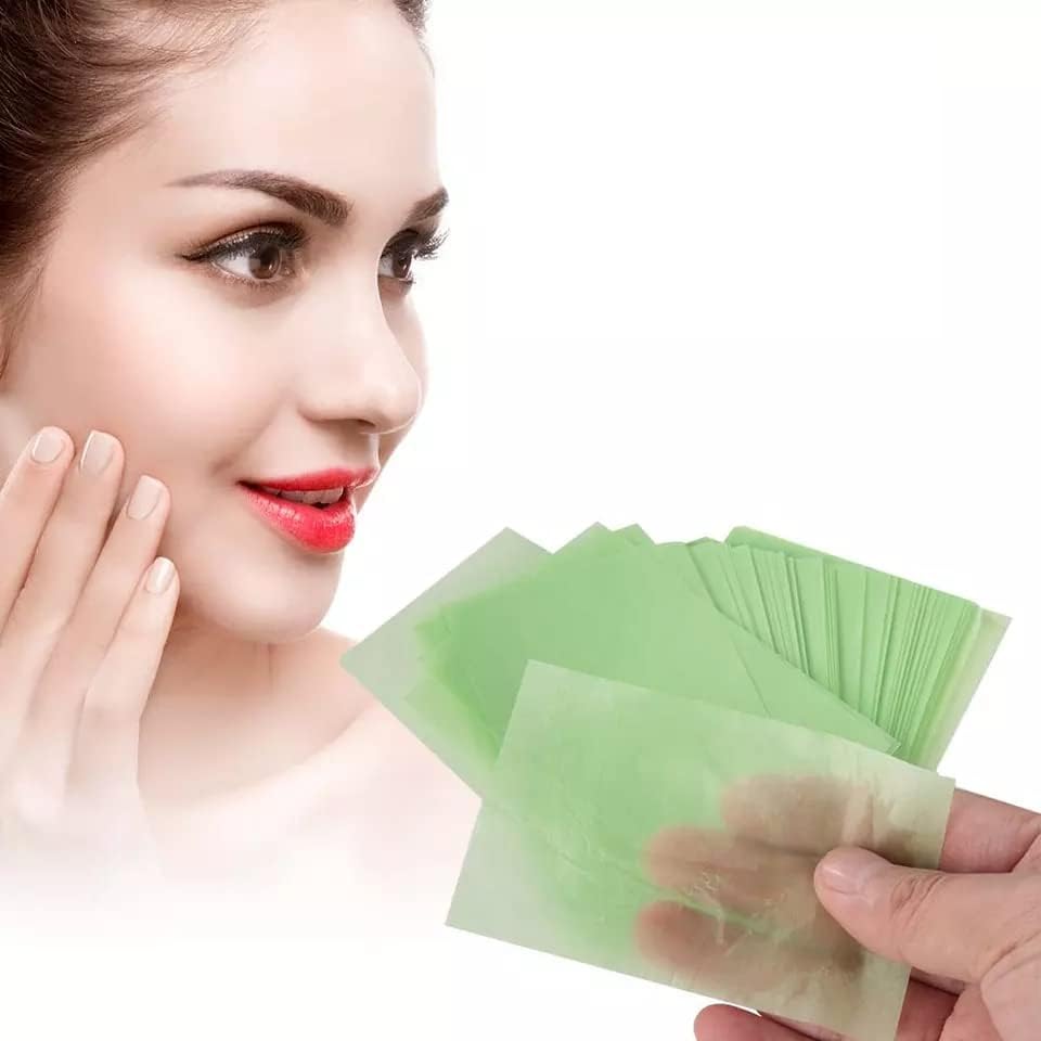 Oil Absorbing Sheets for Face - 100 Pack | Blotting Papers for Oily Skin Control & Makeup Touch-Ups | Portable Oil Blotters for On-the-Go Shine Removal | Perfect for Gym, Office & Travel