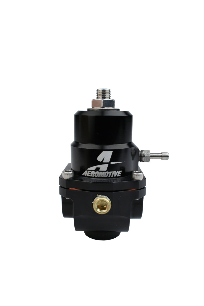 Aeromotive Adjustable Fuel Pressure Regulator 35-75 PSI with .188 Valve & Dual 08 Inlets/Return - Perfect for High-Performance Car Engines and Racing Applications