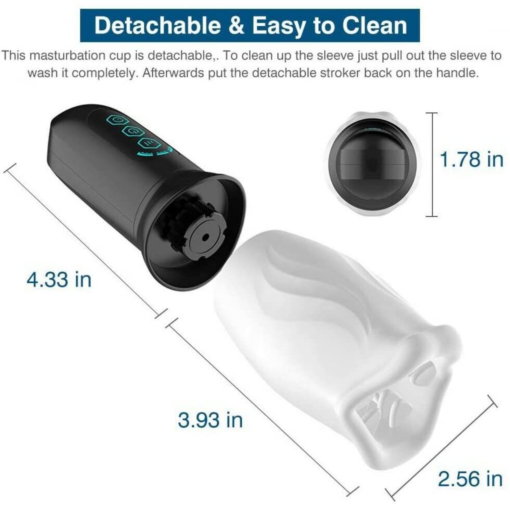 Automatic Rotating Male Masturbator - Penis Stamina Trainer & Cock Massager Stroker for Solo Pleasure & Sexual Performance Enhancement | Adult Toy for Men's Private Use