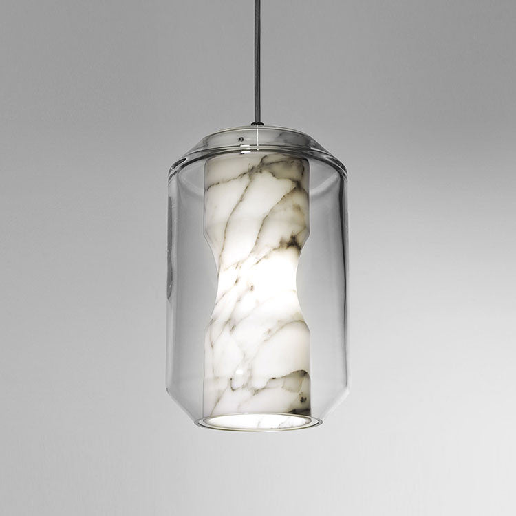Elegant Marble Nox Pendant Light - Modern Hanging Lamp for Kitchen Island, Dining Room & Living Room Decor