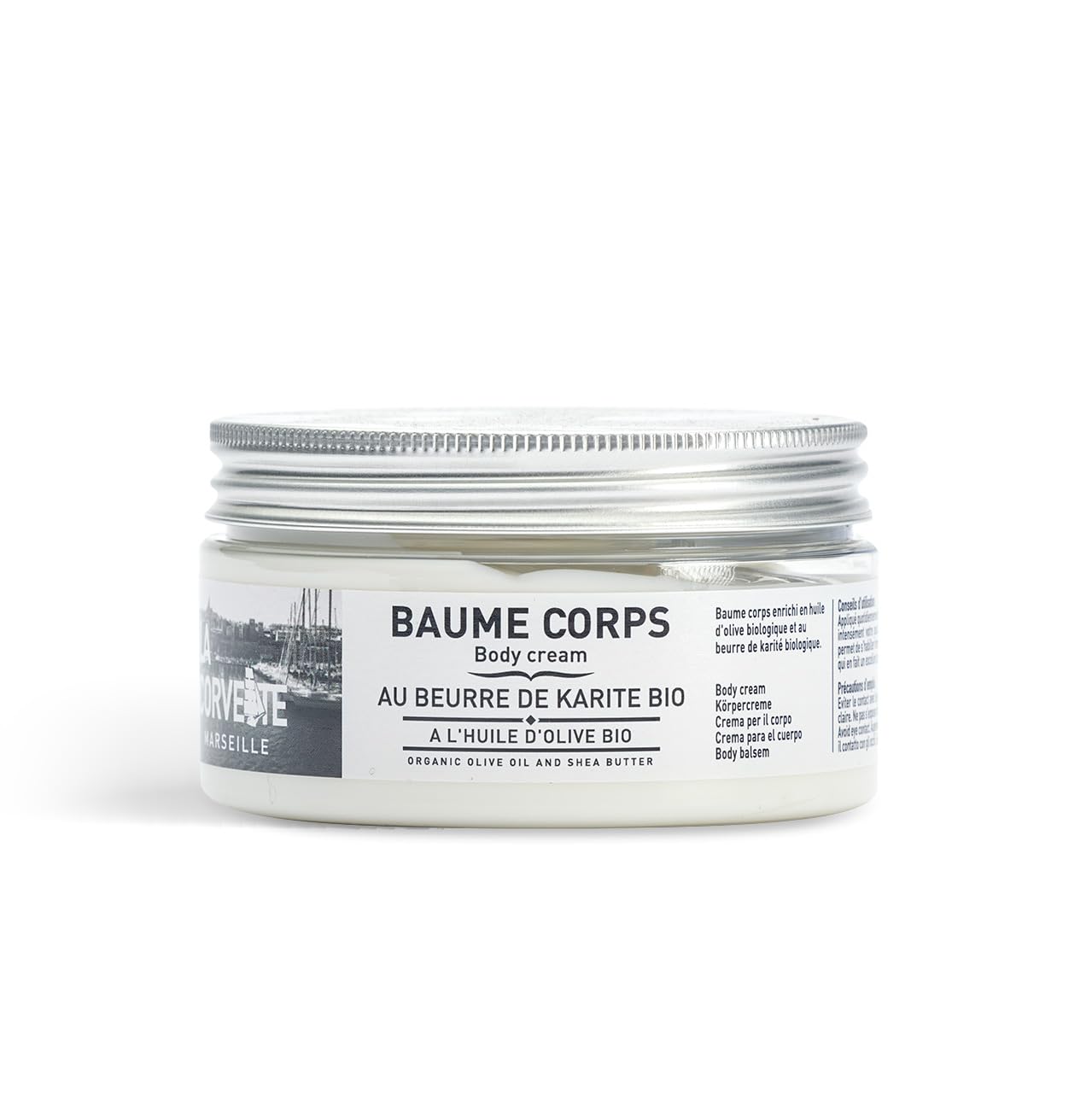 Organic Shea Butter & Olive Oil Body Balm by La Corvette - 200ml | Deep Moisturizing & Nourishing for Dry Skin | Perfect for Massage, After Shower & Daily Skincare Routine