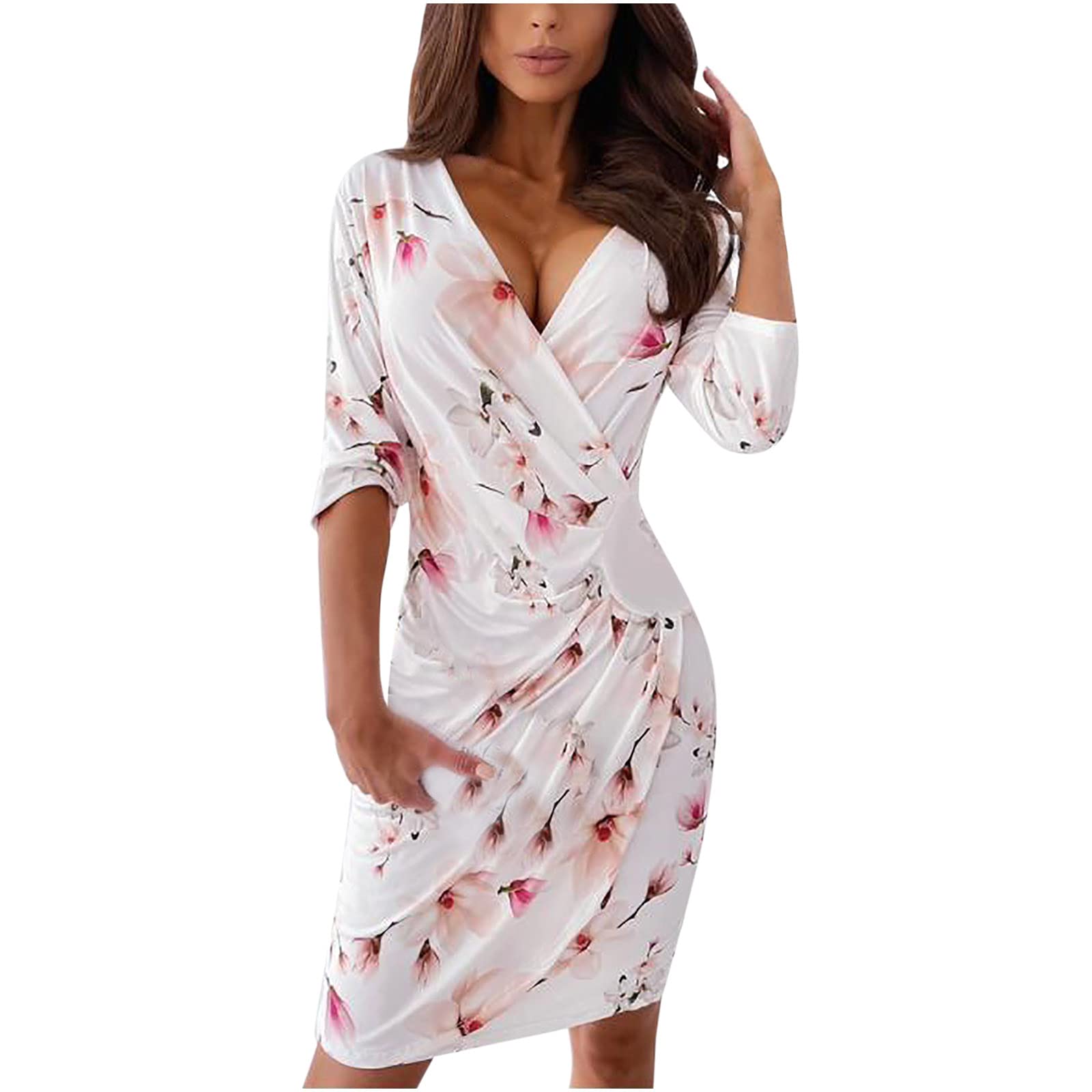 Trendy Women's Summer Dresses - Floral Hawaiian Beach Sundress for Ladies | Perfect for Vacation, Pool Party & Tropical Getaways