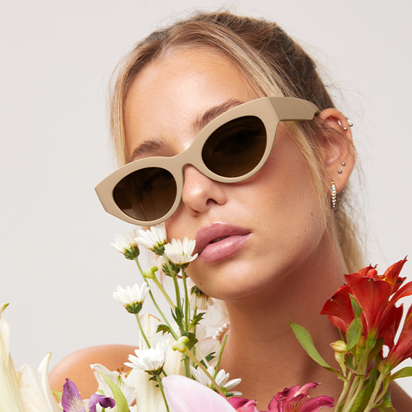 Elizabeth Nude Prescription Glasses - Stylish & Comfortable Eyewear for Women | Perfect for Reading, Work, and Everyday Use