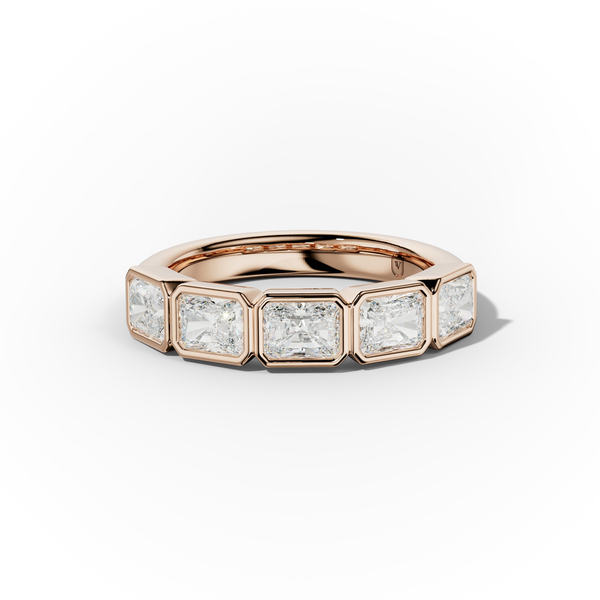 2.0 Carat East West Radiant Cut Bezel Set Diamond Anniversary Band - Elegant Wedding Ring for Women, Perfect for Anniversary Gifts & Special Occasions