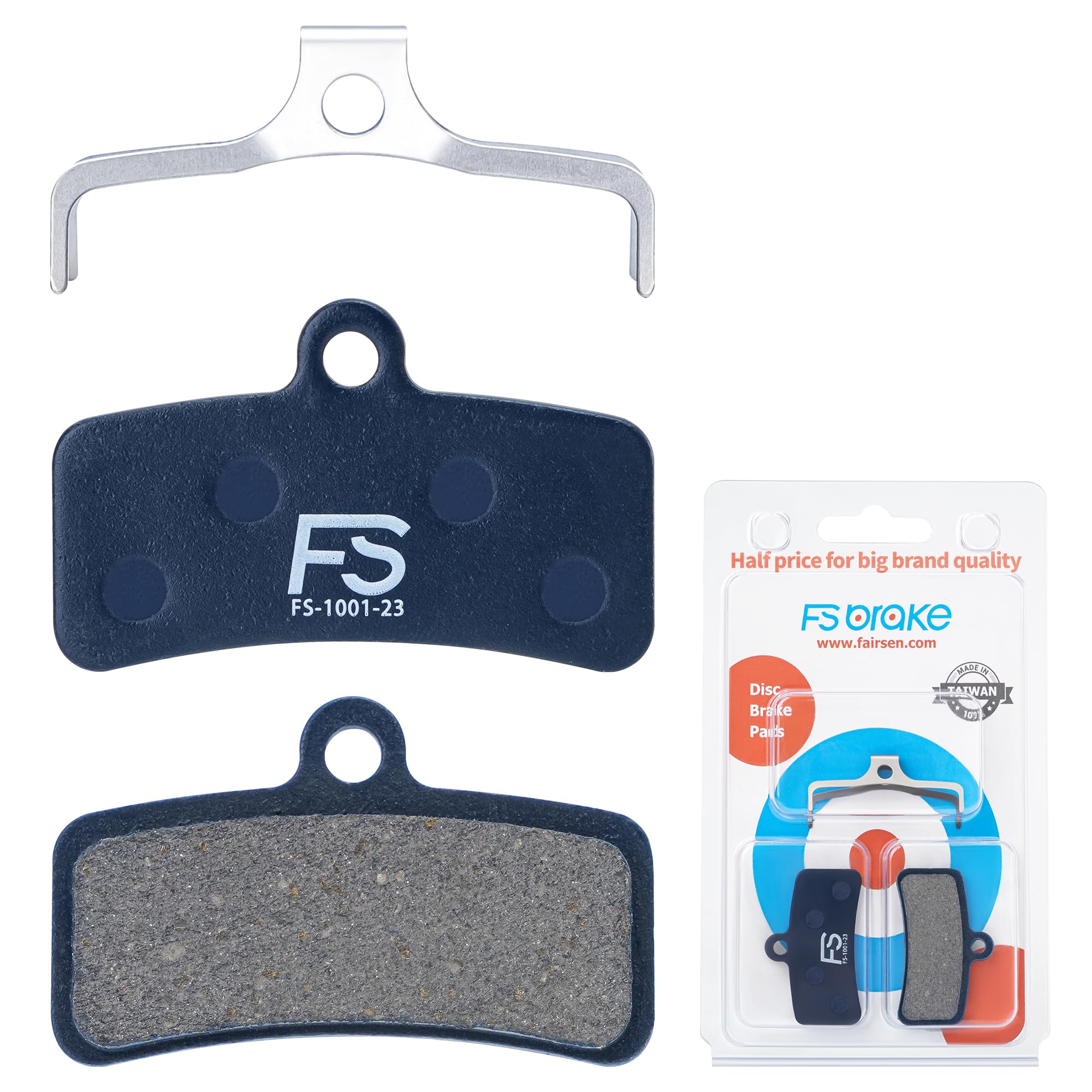 FS-DEXT Bike Brake Pads - Compatible with Shimano Tektro TRP Disc Brakes | Ultra Quiet Smooth Running Brake Pads for Road Mountain & E-Bikes | Enhanced Control & Modulation | Perfect for Commuting, Trail Riding & Downhill Cycling