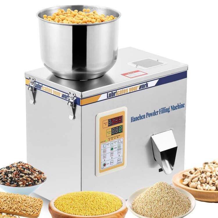 Automatic Powder Filling Machine 1-50g | Particle Weighing Filler for Tea, Seeds, Grains & Glitters | Foot Pedal Control | 110V | Perfect for Small Business & Home Use in Food, Spice & Cosmetic Packaging