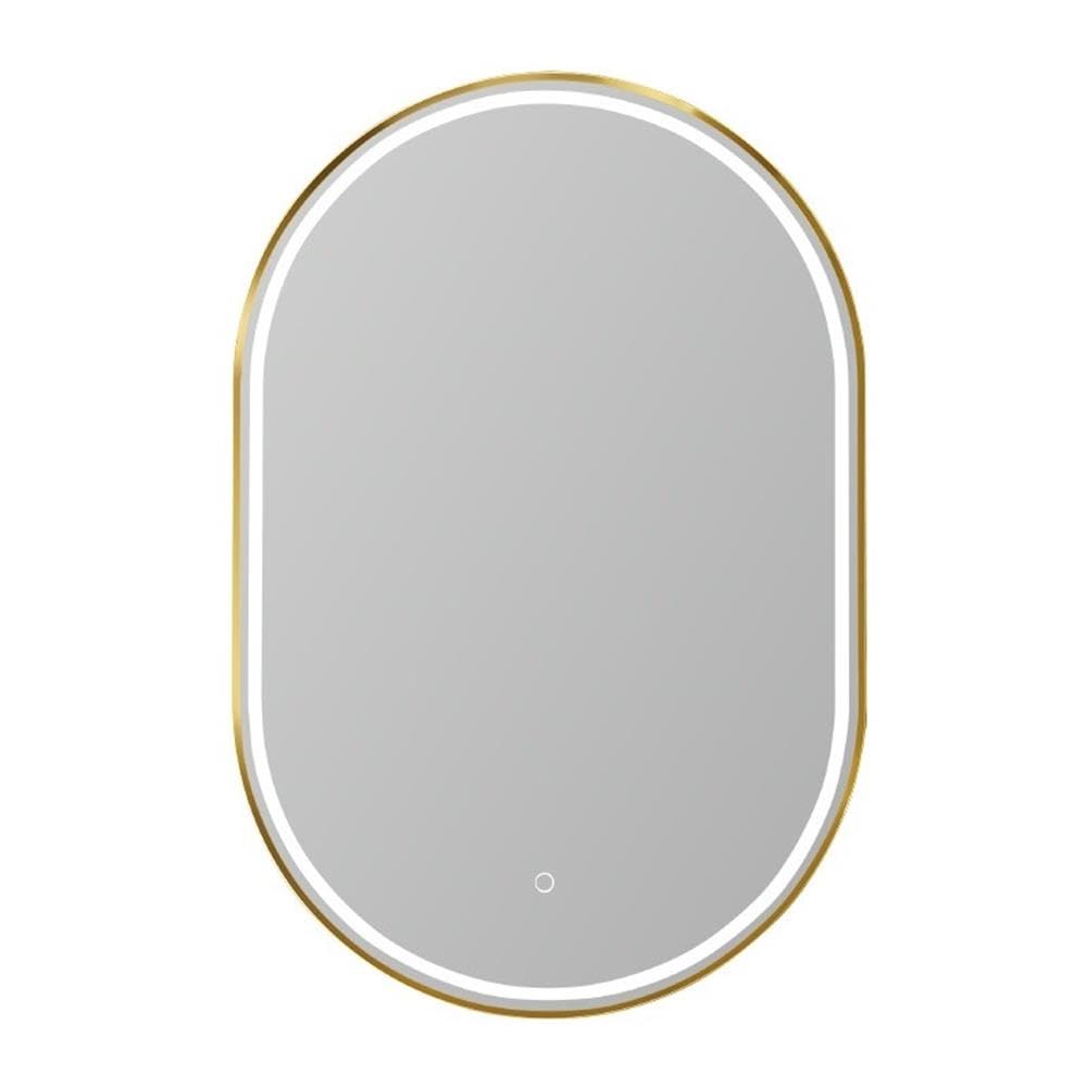 VINNOVA Grande 24 Inch Oval LED Lighted Bathroom Vanity Mirror - Modern Dimmable Backlit Wall Mirror for Makeup, Shaving & Home Decor