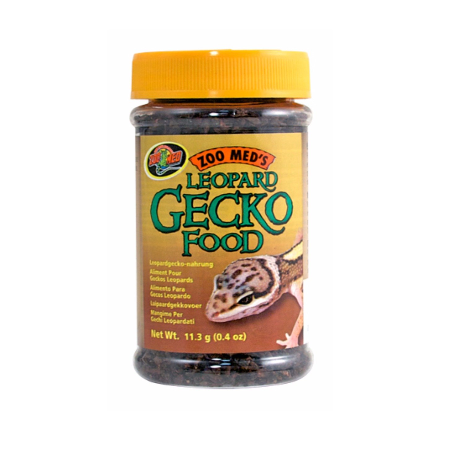 Premium Zoo Med Leopard Gecko Food .4 oz (Pack of 10) - High-Protein Diet for Healthy Reptiles - Perfect for Feeding Juvenile & Adult Leopard Geckos at Home or Breeding Facilities