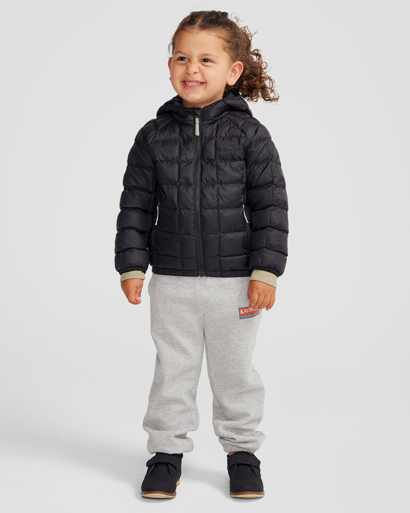 Kids' Helicopter Insulated Hooded Jacket - Black Stingray Design | Warm Winter Coat for Boys & Girls | Outdoor Play & School Activities