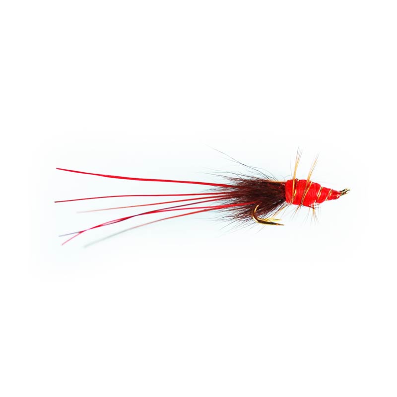 Premium Caledonia Red Francis Double Fly Fishing Lures - Perfect for Trout, Bass, and Salmon Fishing in Rivers and Lakes
