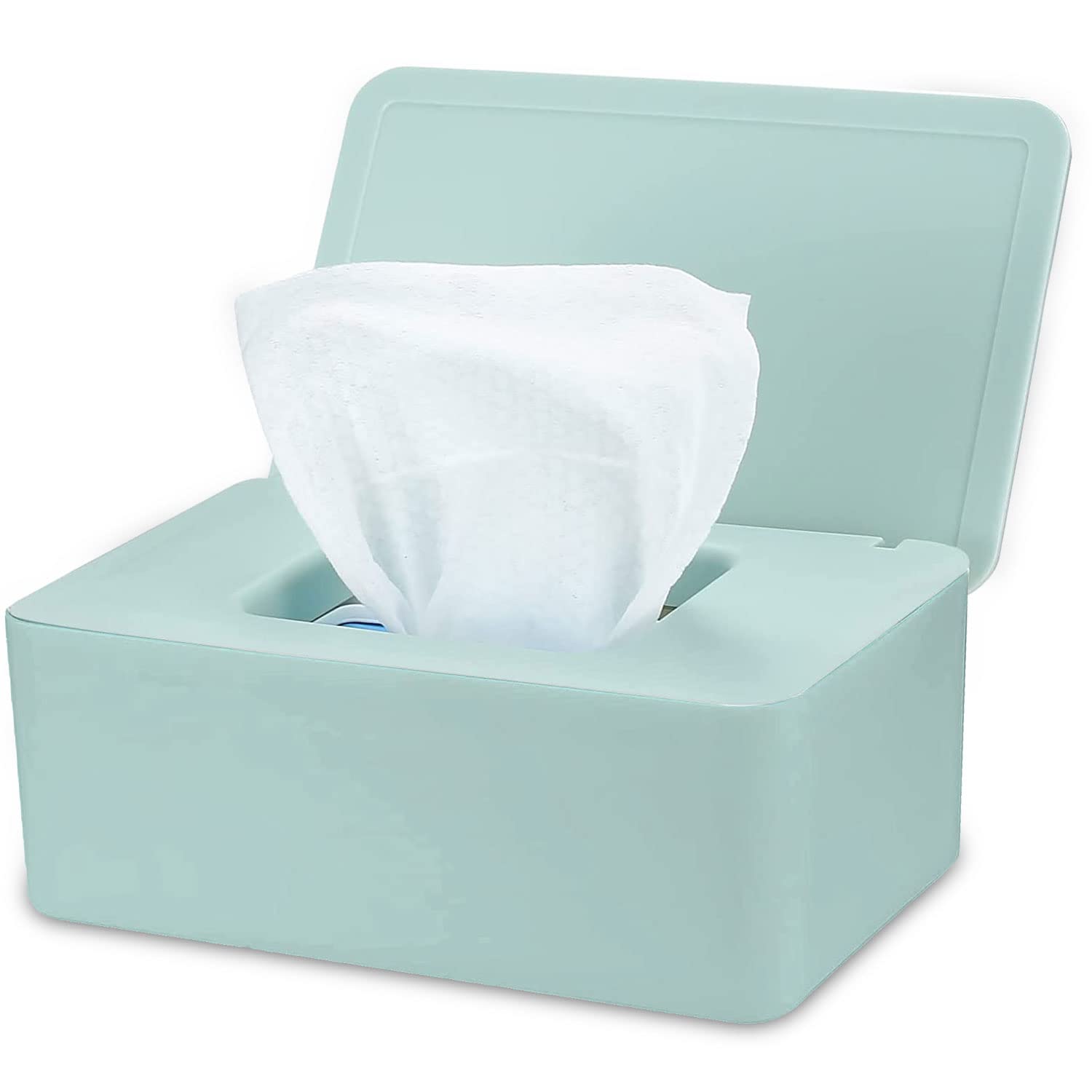 Plastic Wet Wipes Dispenser Box with Lid - Portable Storage Case for Baby Wipes, Napkins & Tissues | Bathroom, Nursery, Kitchen & Travel Organizer
