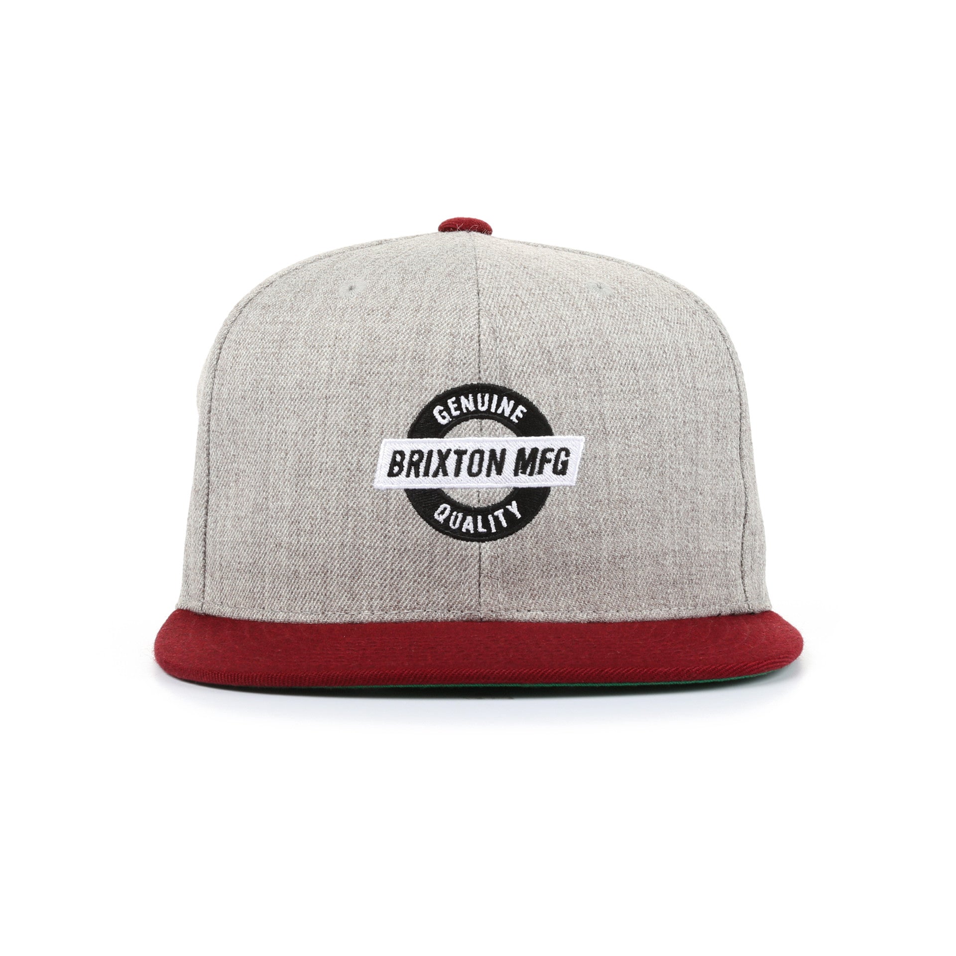 Brixton Newell Snapback Hat - Light Heather Gray Adjustable Baseball Cap for Men & Women - Perfect for Casual Wear, Sports, and Outdoor Activities