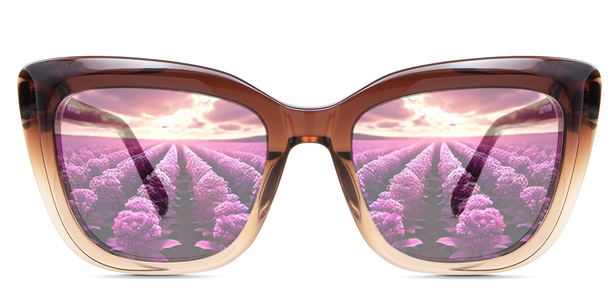 LESA Women's Prescription Tinted Glasses - Stylish & UV Protection for Reading, Driving & Outdoor Activities