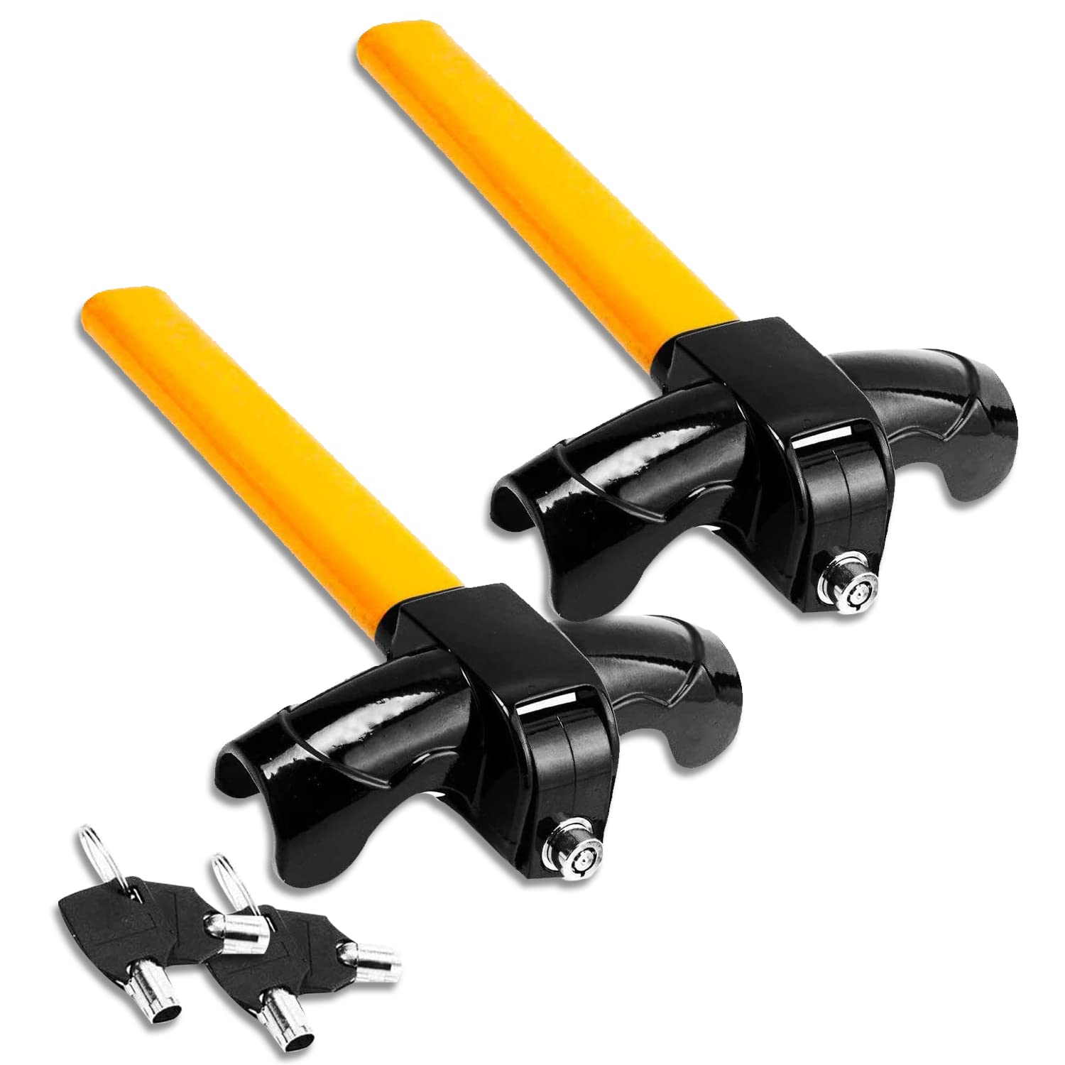 Zento Universal Steering Wheel Lock – Anti-Theft Car Security Device with Adjustable Length & Double Hook | Retractable Vehicle Protection for Cars, Trucks & SUVs | Perfect for Parking Security & Theft Prevention