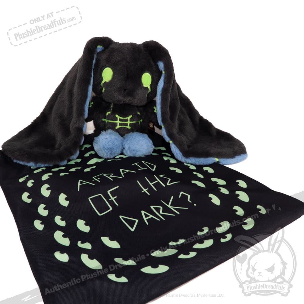 Plushie Dreadfuls Nyctophobia Rabbit - Soft Stuffed Animal Toy for Anxiety Relief & Comfort | Perfect for Nighttime Fears, Therapy, and Cuddling