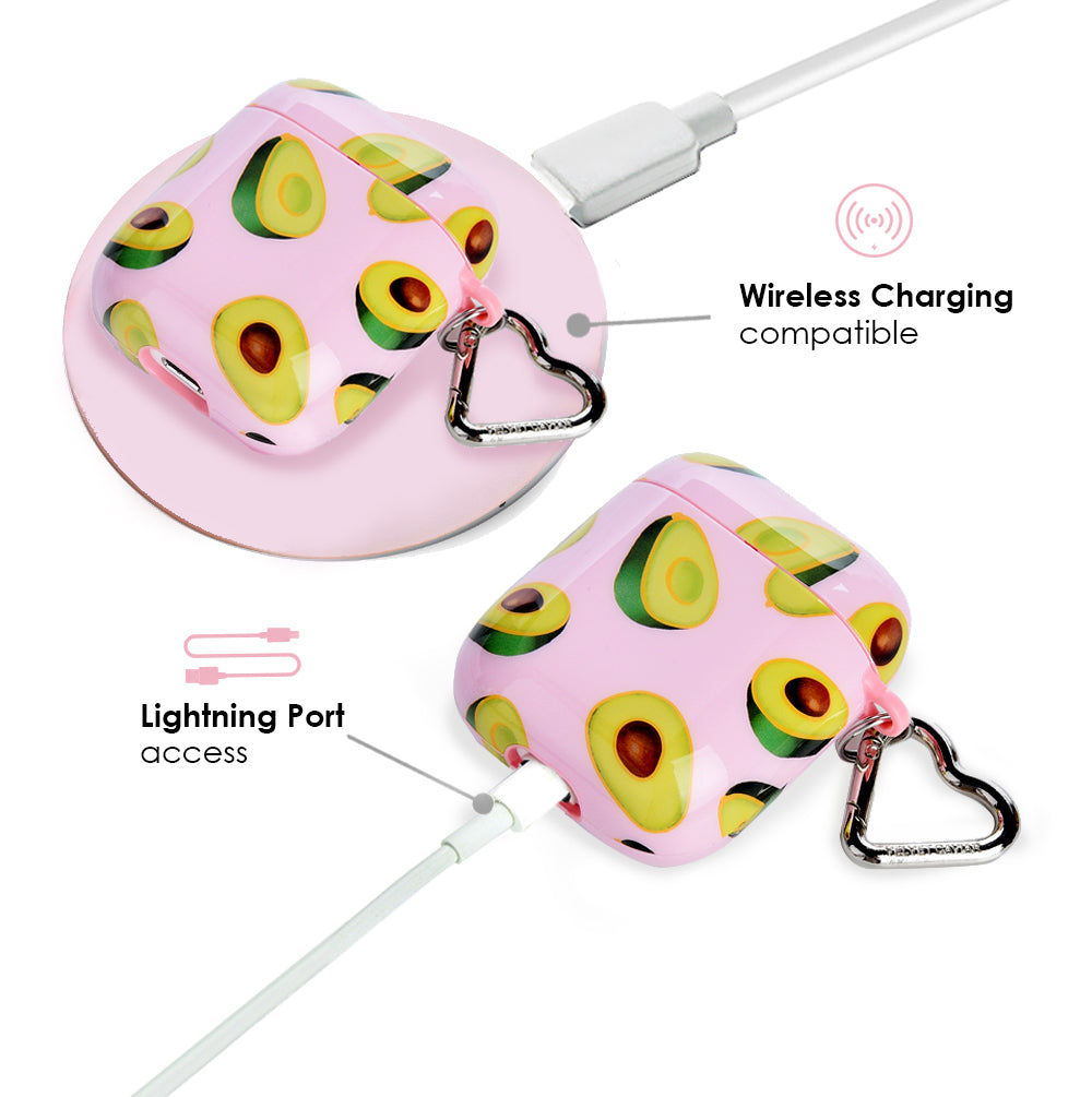 Premium Avocado-Shaped AirPods Case - Cute & Protective Cover for Apple AirPods 1/2/3 & Pro - Perfect for Travel, Gym & Everyday Use