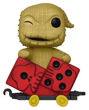 Funko Pop! Nightmare Before Christmas Train Set - Sally in Cat Cart, Oogie in Dice Cart & Zero in Duck Cart | 3-Piece Collectible Figure Series | Perfect for Disney Fans & Holiday Decor