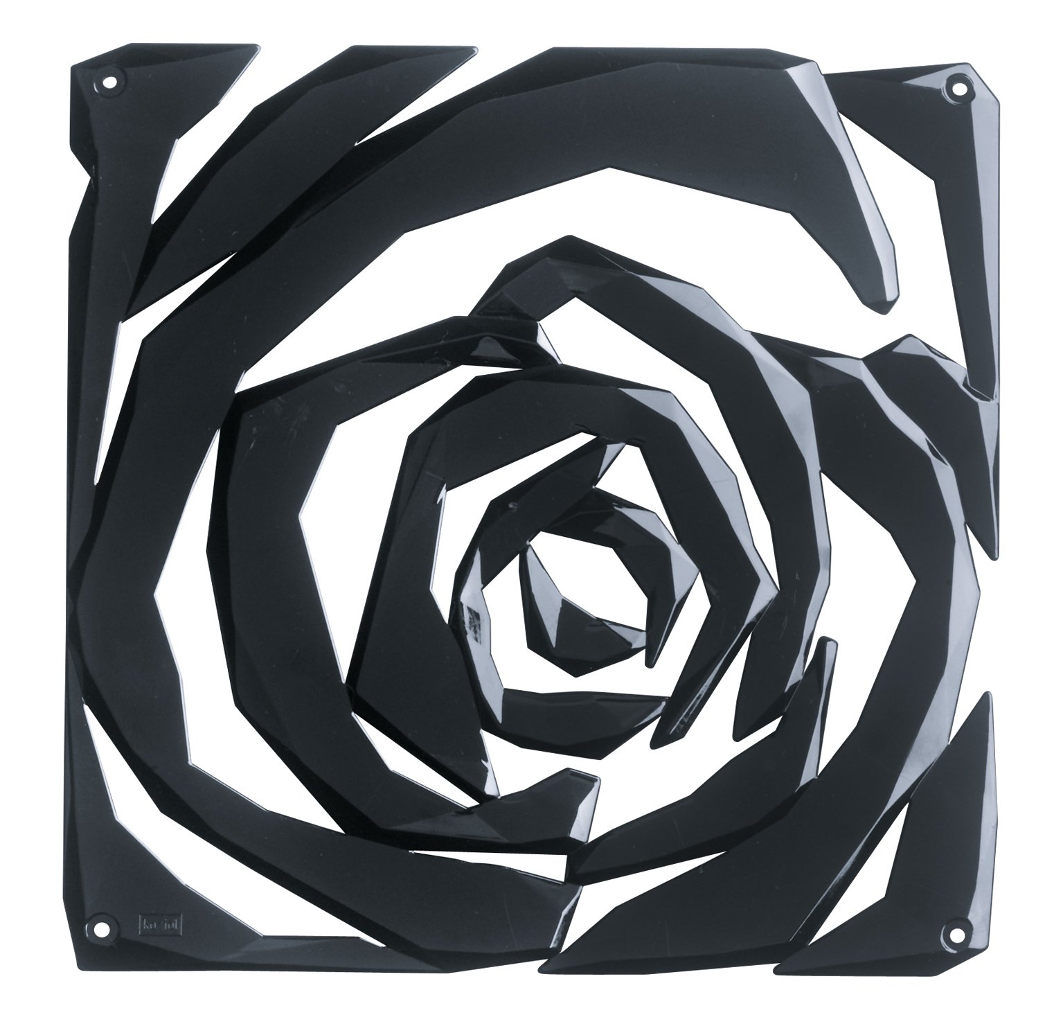 Koziol Romance Room Divider Ornament - Black Plastic Partition Screen for Home & Office Decor | Perfect for Bedroom, Living Room, and Studio Space Dividers