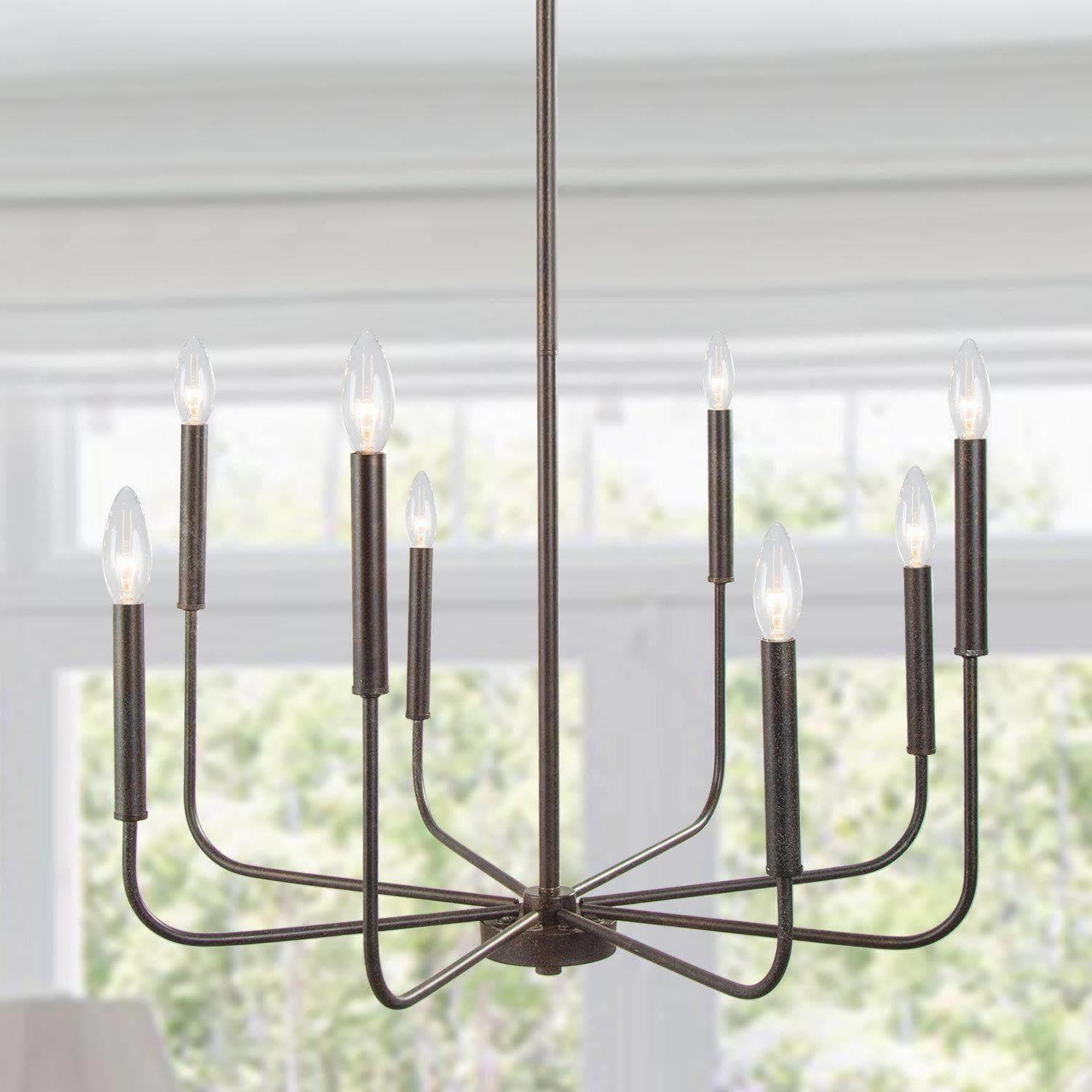 LALUZ Modern Chandelier Light Fixture - 26