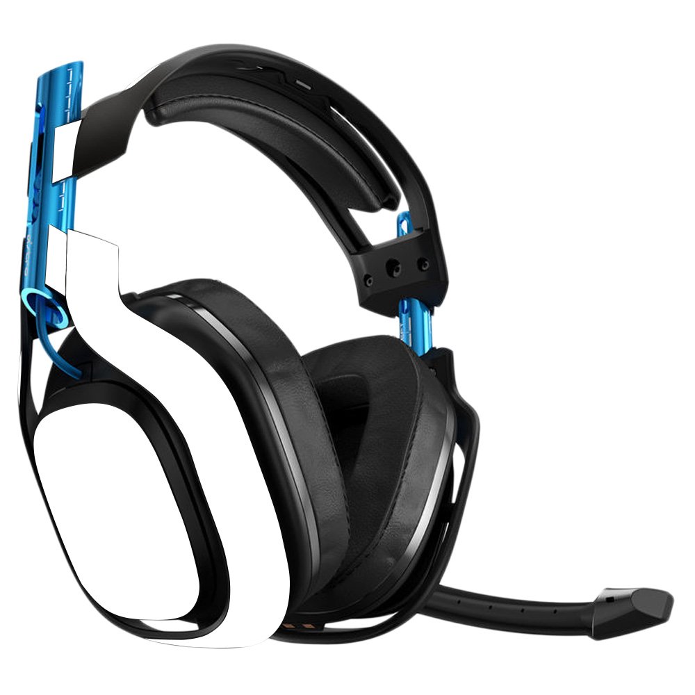 MightySkins Vinyl Decal Wrap Cover for Astro A50 3rd Gen Gaming Headset - Solid White Protective Skin | Durable, Customizable & Easy to Apply | Made in USA | Perfect for Gaming, Streaming & Personalization