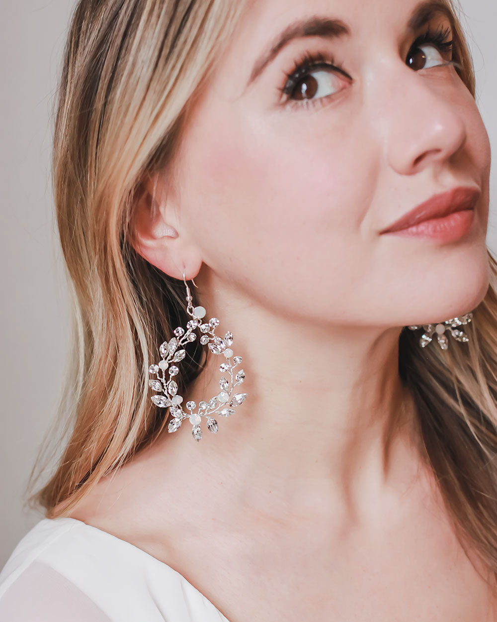 Lexie Floral Statement Earrings for Women | Elegant Dangle Drop Earrings | Perfect for Weddings, Parties & Special Occasions