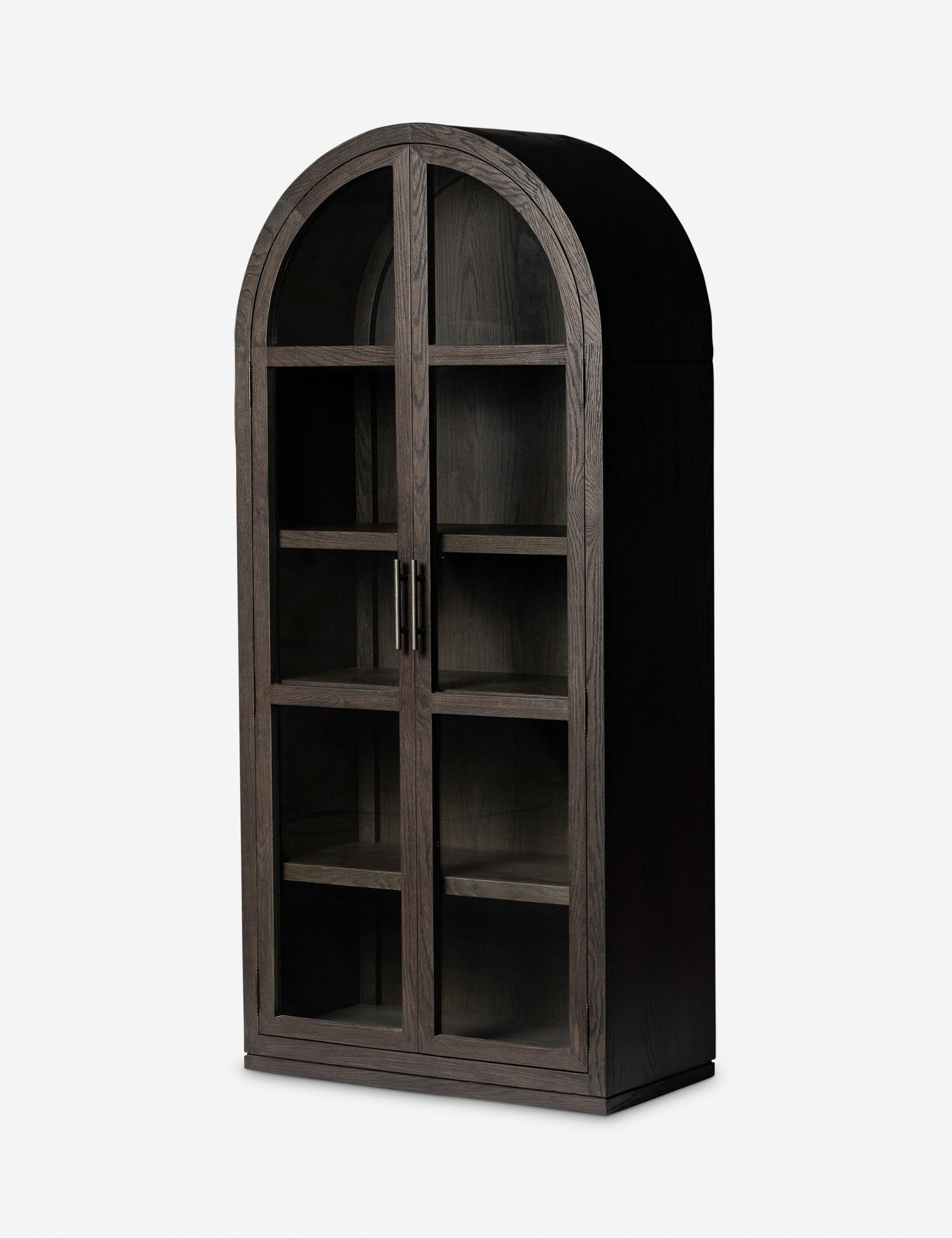 Stylish Capitola Curio Cabinet - Glass Display Case for Collectibles & Home Decor - Perfect for Living Room, Dining Room or Office Showcase