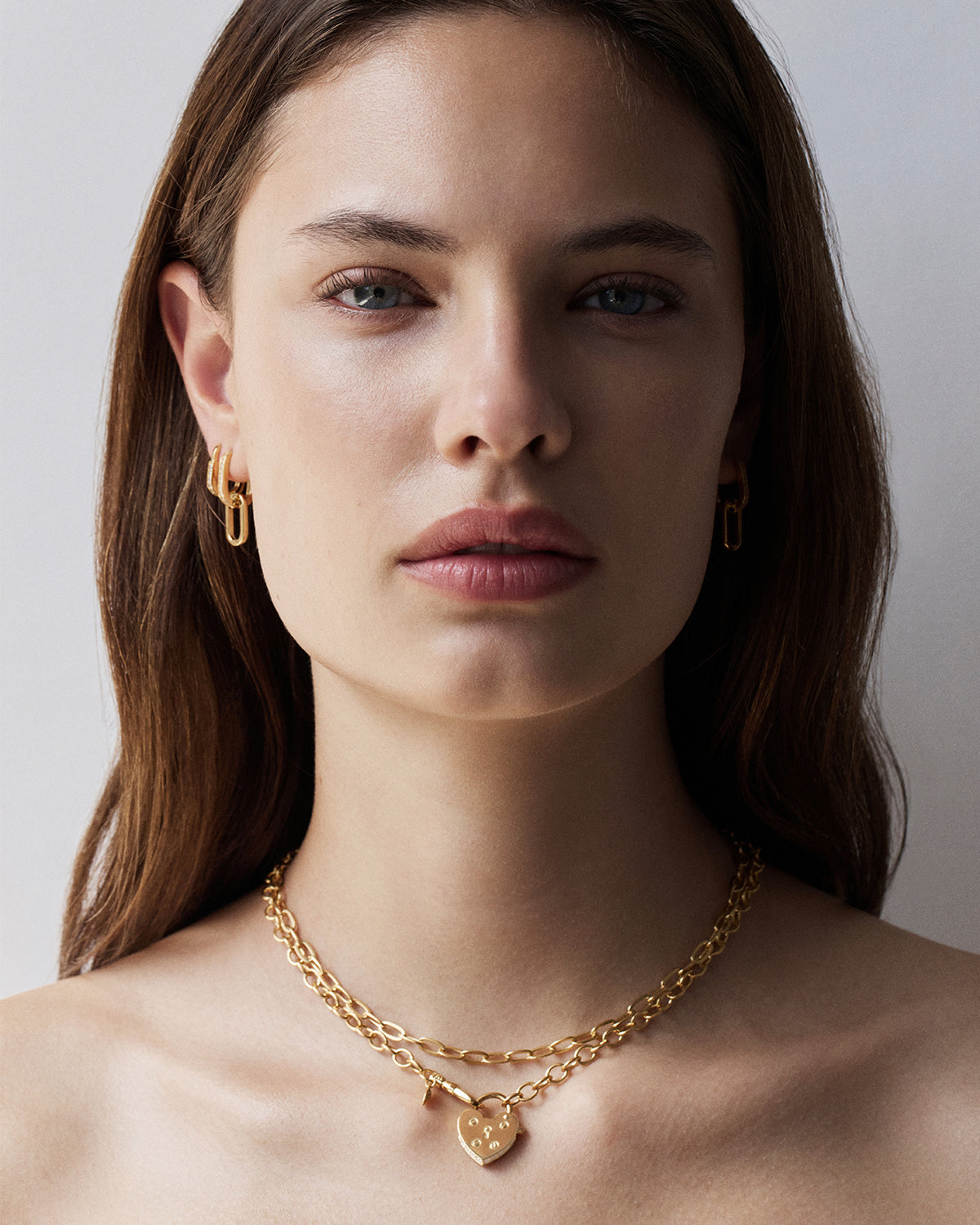 18K Gold Vermeil 17 Bold Round Link Chain Necklace for Women - Elegant Layered Jewelry for Everyday Wear, Parties & Special Occasions