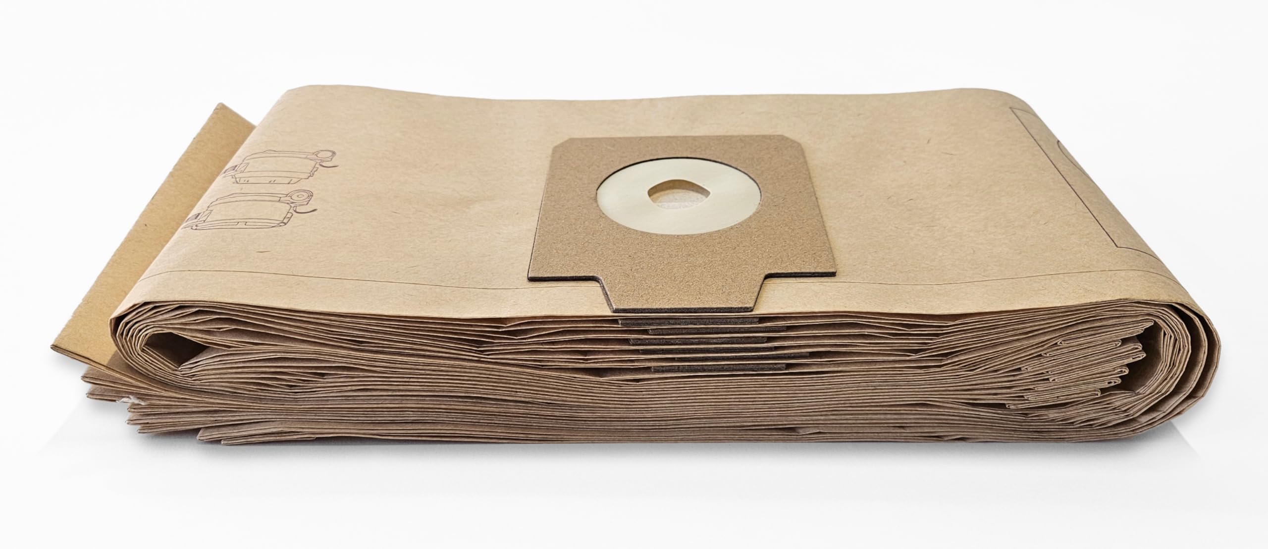 FGS 4 Gallon HEPA Vacuum Bags - Compatible with GD-930 HEPA Vacuum - Super Heavy Duty, Low Dust, Easy-Fill Inlet Spout (10 Pack) - Ideal for Home Cleaning, Workshop Dust Collection & Allergen Reduction