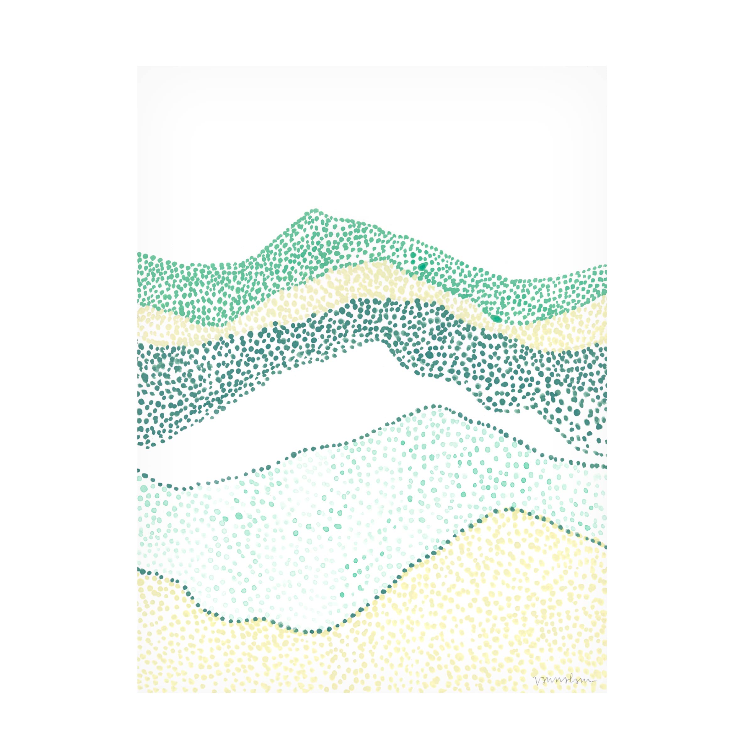 Trademark Fine Art 'Terra Dots I' Abstract Canvas Wall Art by Vanna Lam - Modern Home Decor for Living Room, Bedroom & Office