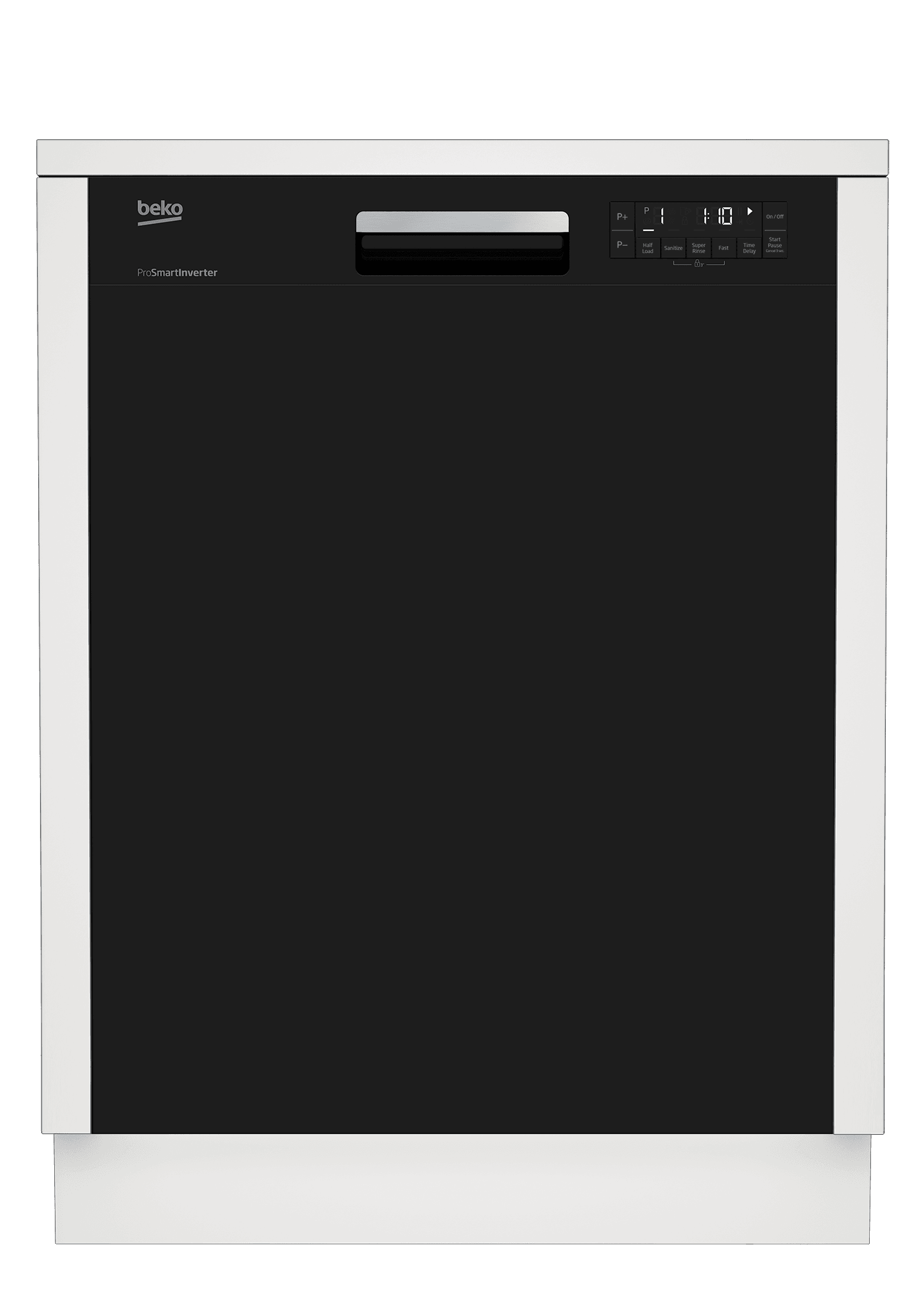 Beko DUT25401B 14 Place Settings Tall Tub Black Dishwasher - Ultra Quiet 48 dB Front Control Panel - Perfect for Large Families & Open Concept Kitchens
