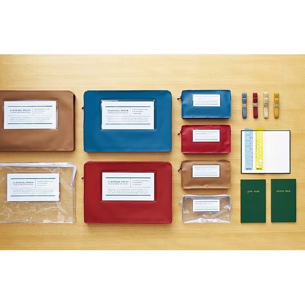 Premium KOKUYO Classic Pouch - Stylish & Durable Zippered Pouch for School, Office, Travel & Everyday Use - Perfect for Organizing Pens, Cosmetics & Small Essentials
